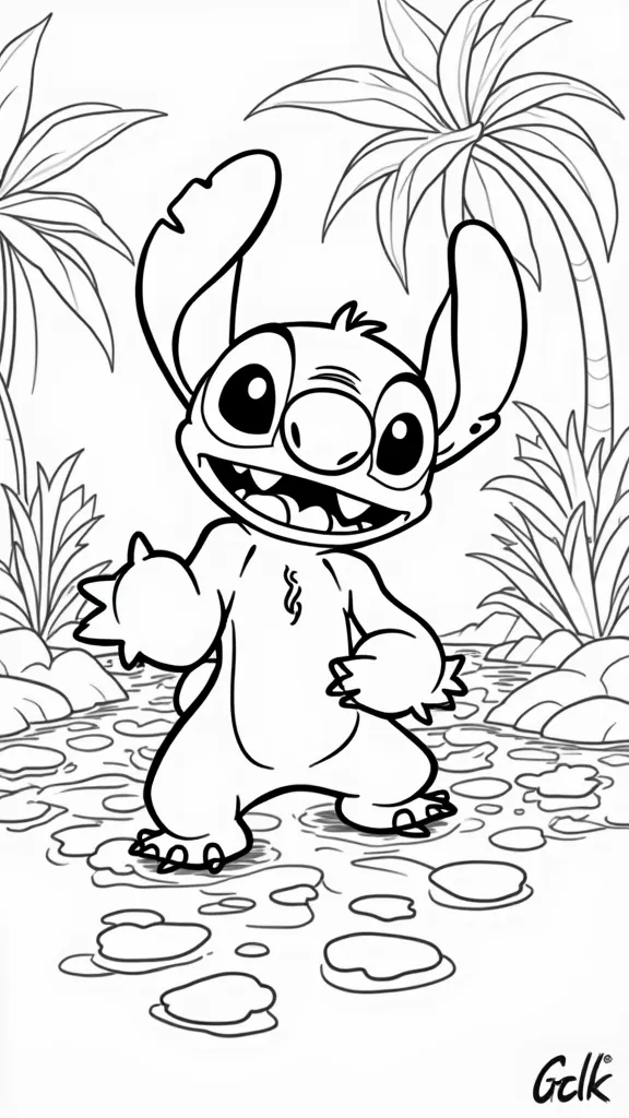 stitch coloring pages printable free